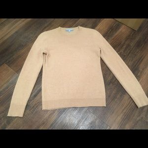 Antonio Melani Camel Cashmere Crewneck Sweater